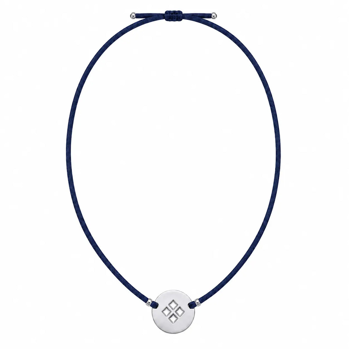 Collar Eje Plata Vibra