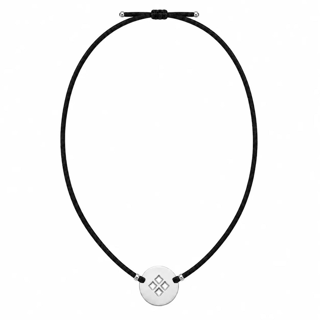 Collar Eje Plata Vibra
