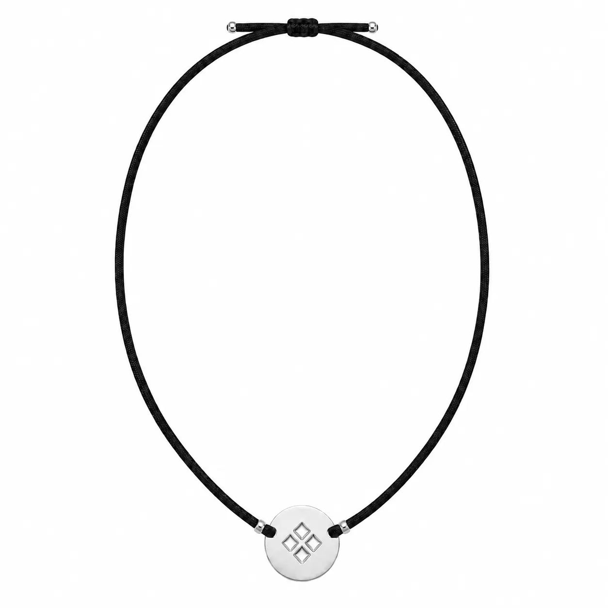 Collar Eje Plata Vibra