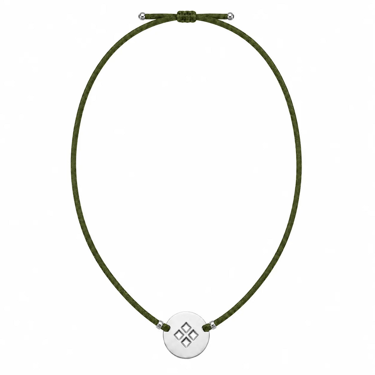 Collar Eje Plata Vibra