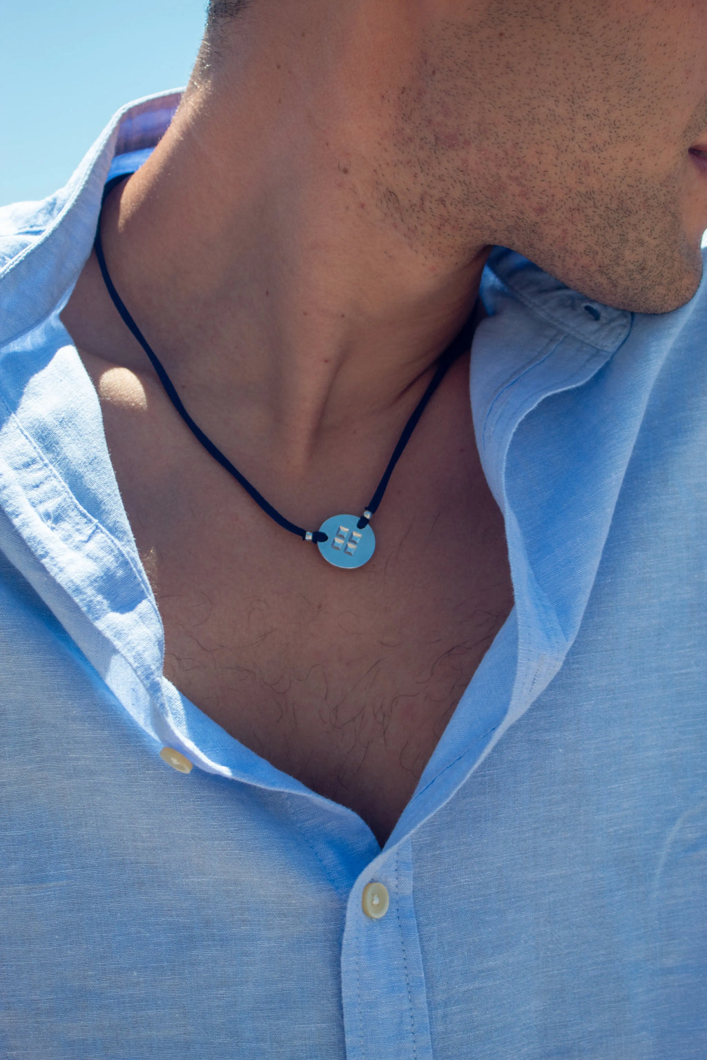 Collar Eje Plata Vibra